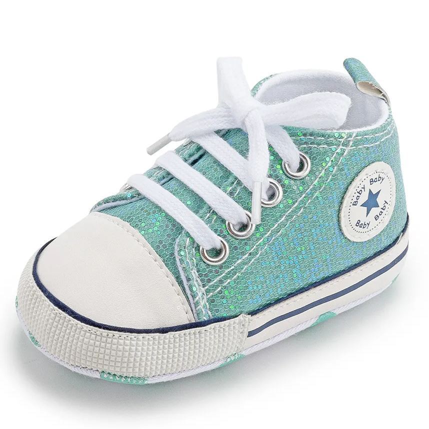 Wholesale Canvas Sequins Baby Walking Shoes Wholesale-JZ Baby
