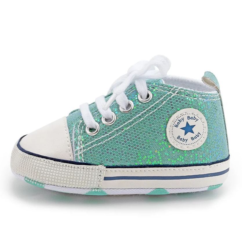Wholesale Canvas Sequins Baby Walking Shoes Wholesale-JZ Baby