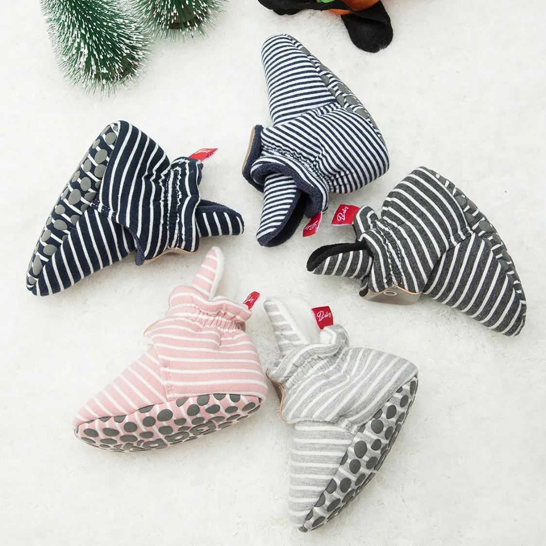 MOQ 12 Anti-Bacterial Warm Soft Breathable Baby Booties Wholesale-JZ Baby