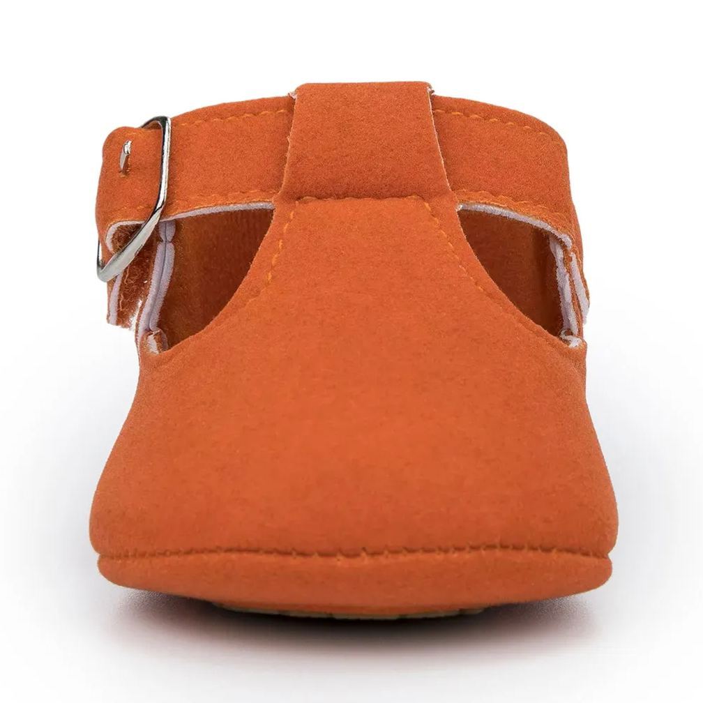 Faux Deerskin Rubber Soles Soft Baby Girls Shoes Wholesale-JZ Baby