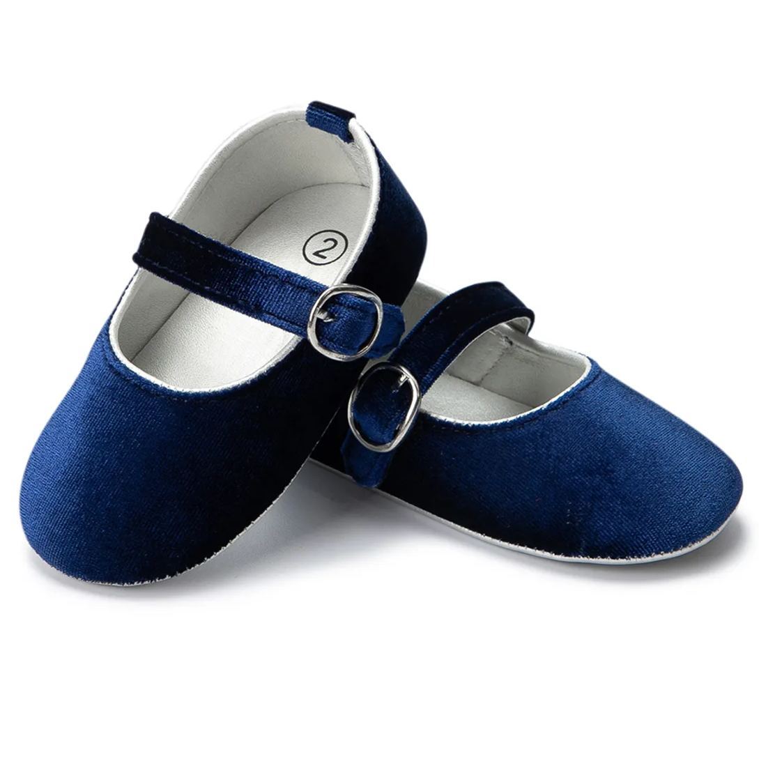 OEM | Light Weight Plush Fabric Baby Dress Shoes-JZ Baby