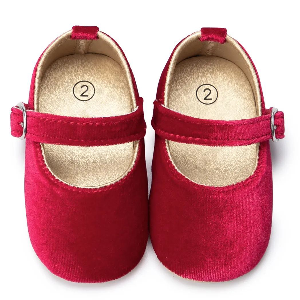 OEM | Light Weight Plush Fabric Baby Dress Shoes-JZ Baby