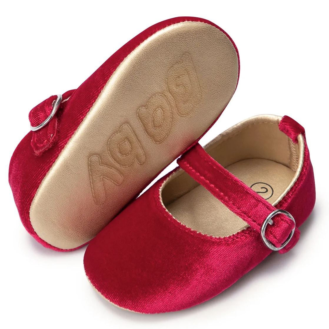 OEM | Light Weight Plush Fabric Baby Dress Shoes-JZ Baby