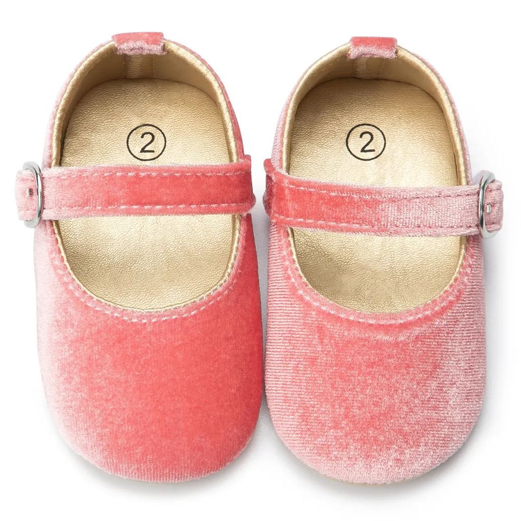 OEM | Light Weight Plush Fabric Baby Dress Shoes-JZ Baby