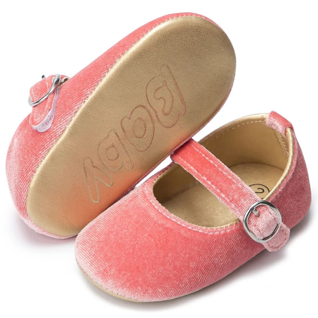 OEM | Light Weight Plush Fabric Baby Dress Shoes-JZ Baby