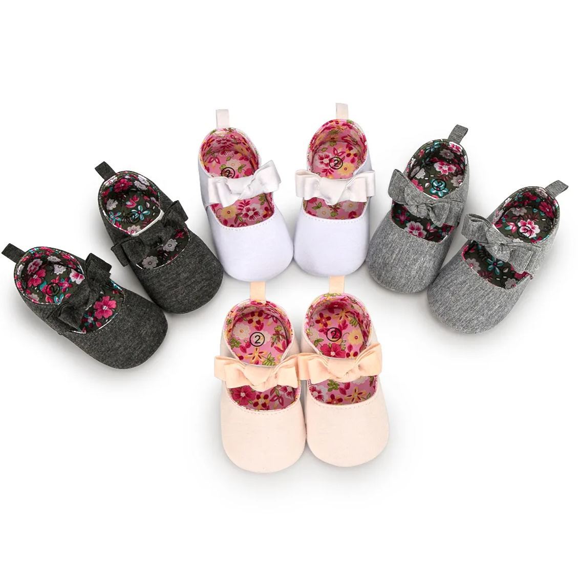 OEM Bow-knot Anti-slip Baby Walking Shoes-JZ Baby