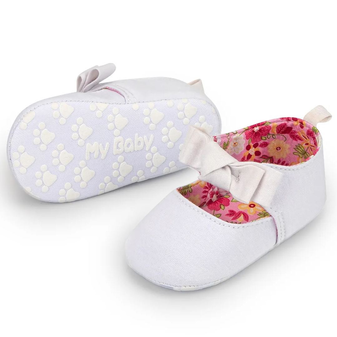 OEM Bow-knot Anti-slip Baby Walking Shoes-JZ Baby