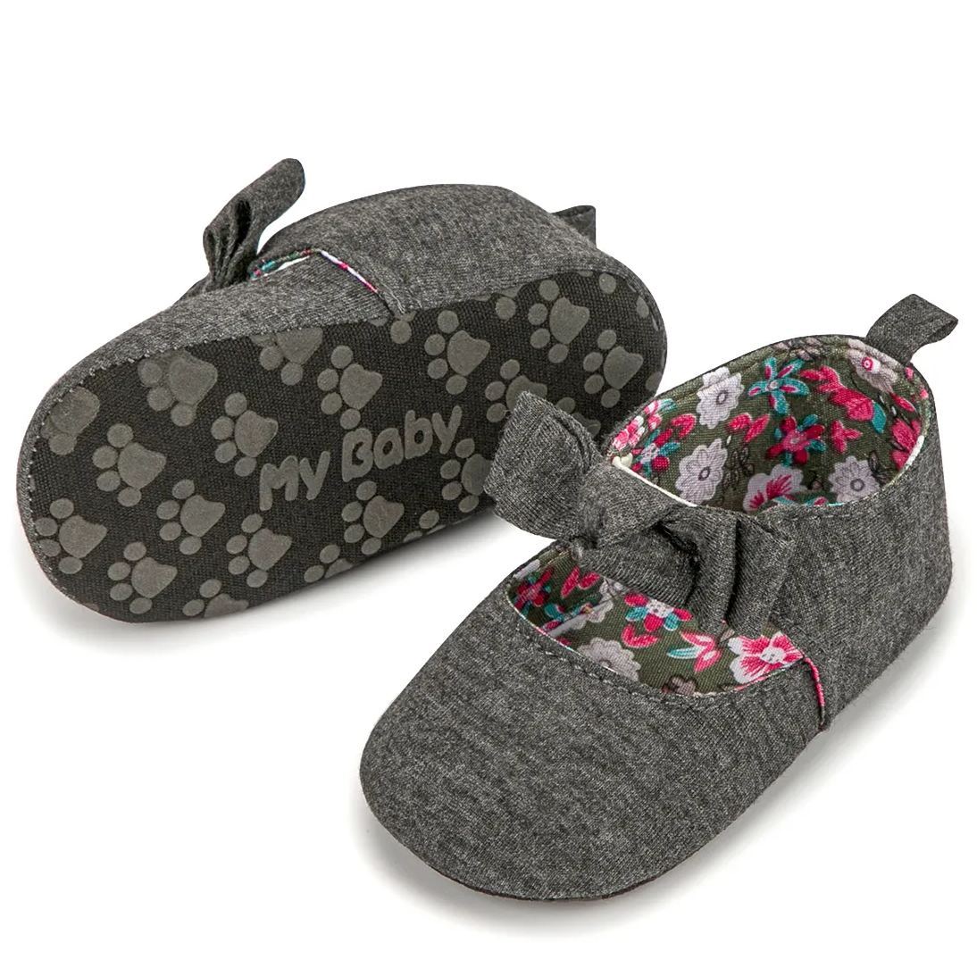 OEM Bow-knot Anti-slip Baby Walking Shoes-JZ Baby