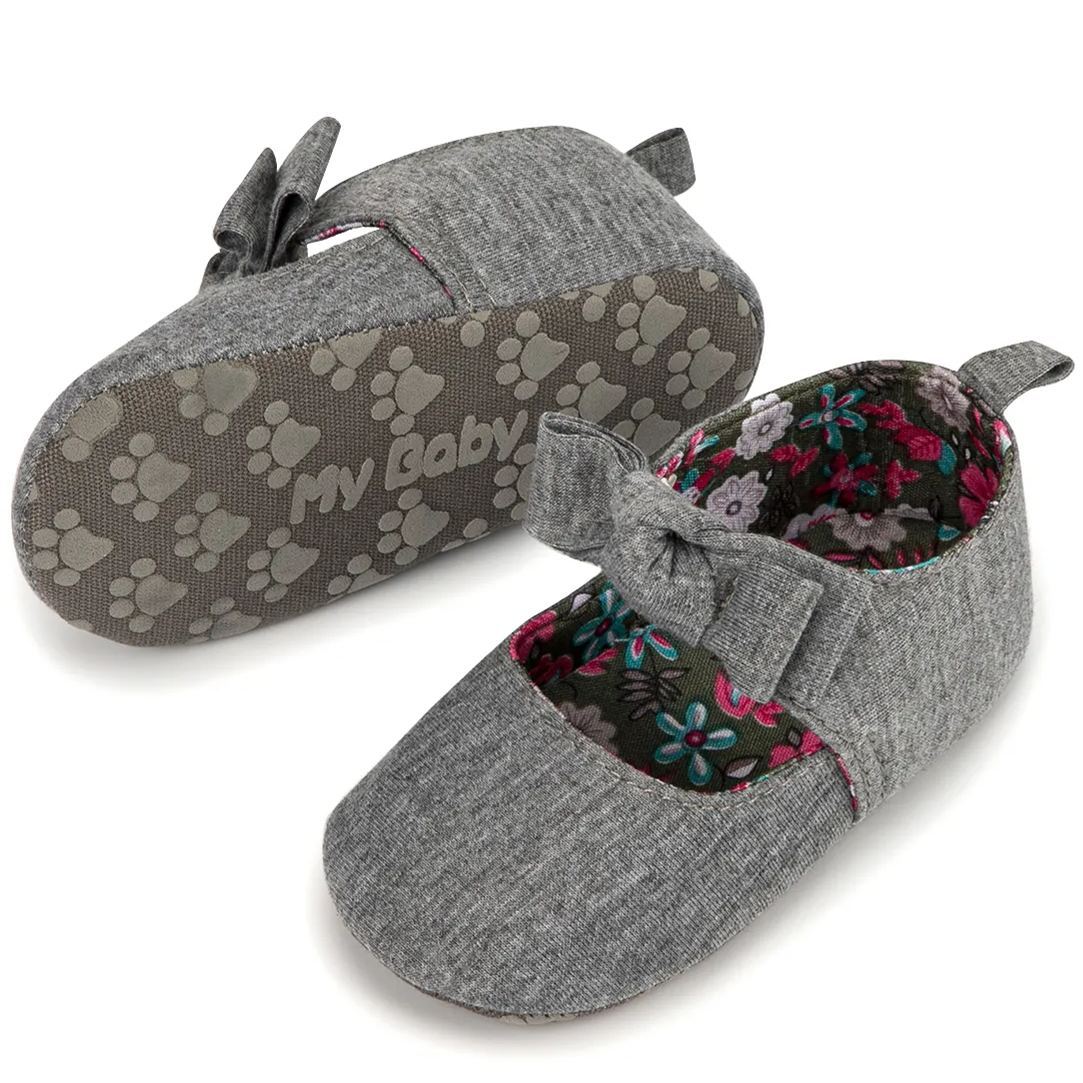 OEM Bow-knot Anti-slip Baby Walking Shoes-JZ Baby