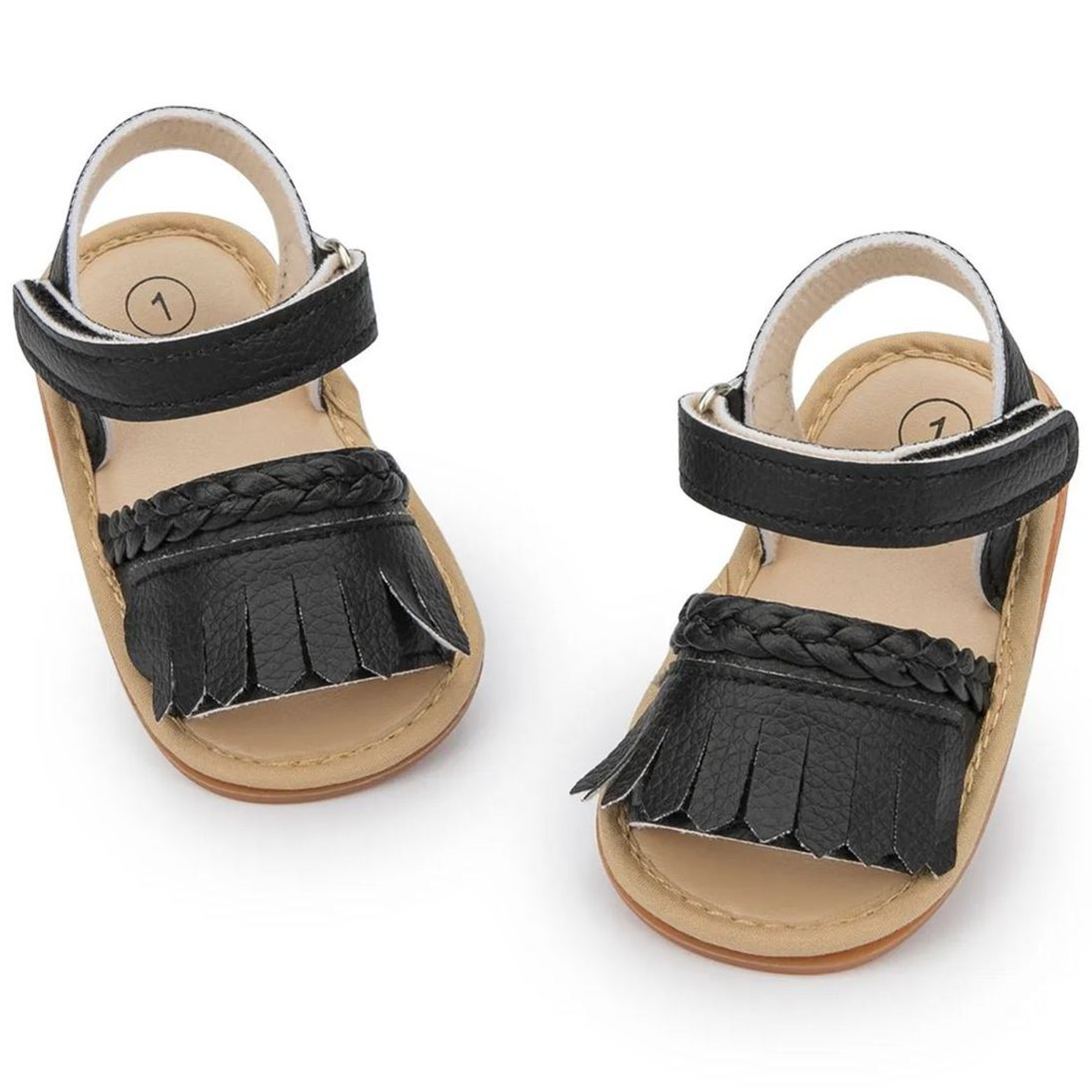 OEM | Unisex PU Leather Rubber Soft Sole Baby Sandals-JZ Baby