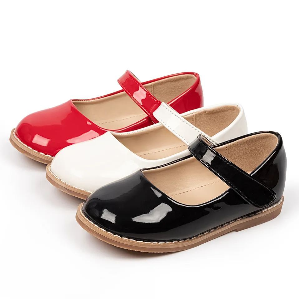 Classic Ballerina Flats Mary Jane Kids Dress Shoes Wholesale-JZ Baby
