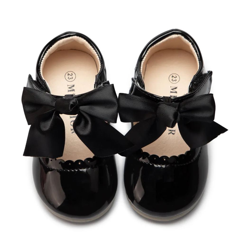 School Season Bow-knot Kid Dress Shoes Wholesale-JZ Baby
