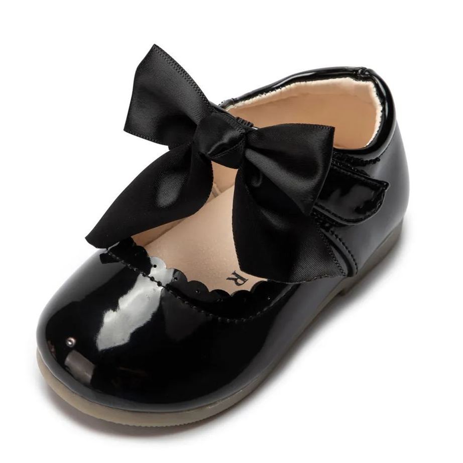 School Season Bow-knot Kid Dress Shoes Wholesale-JZ Baby
