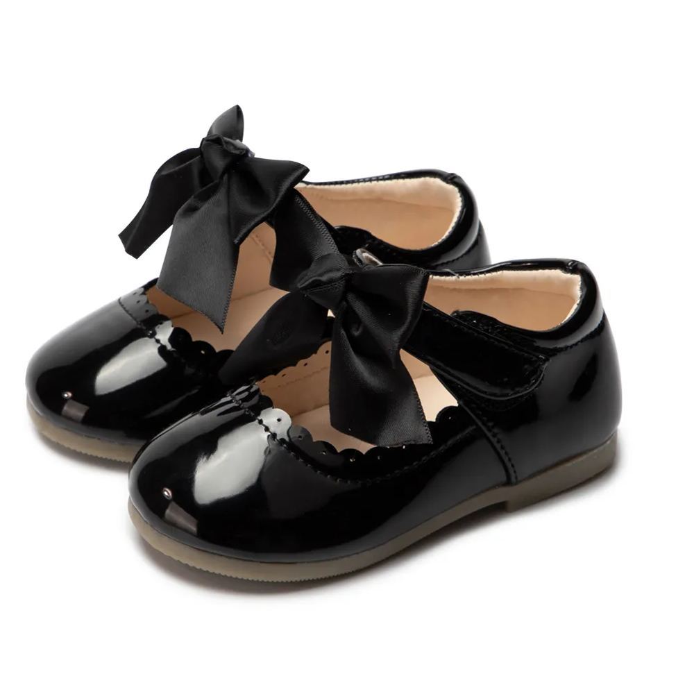 School Season Bow-knot Kid Dress Shoes Wholesale-JZ Baby