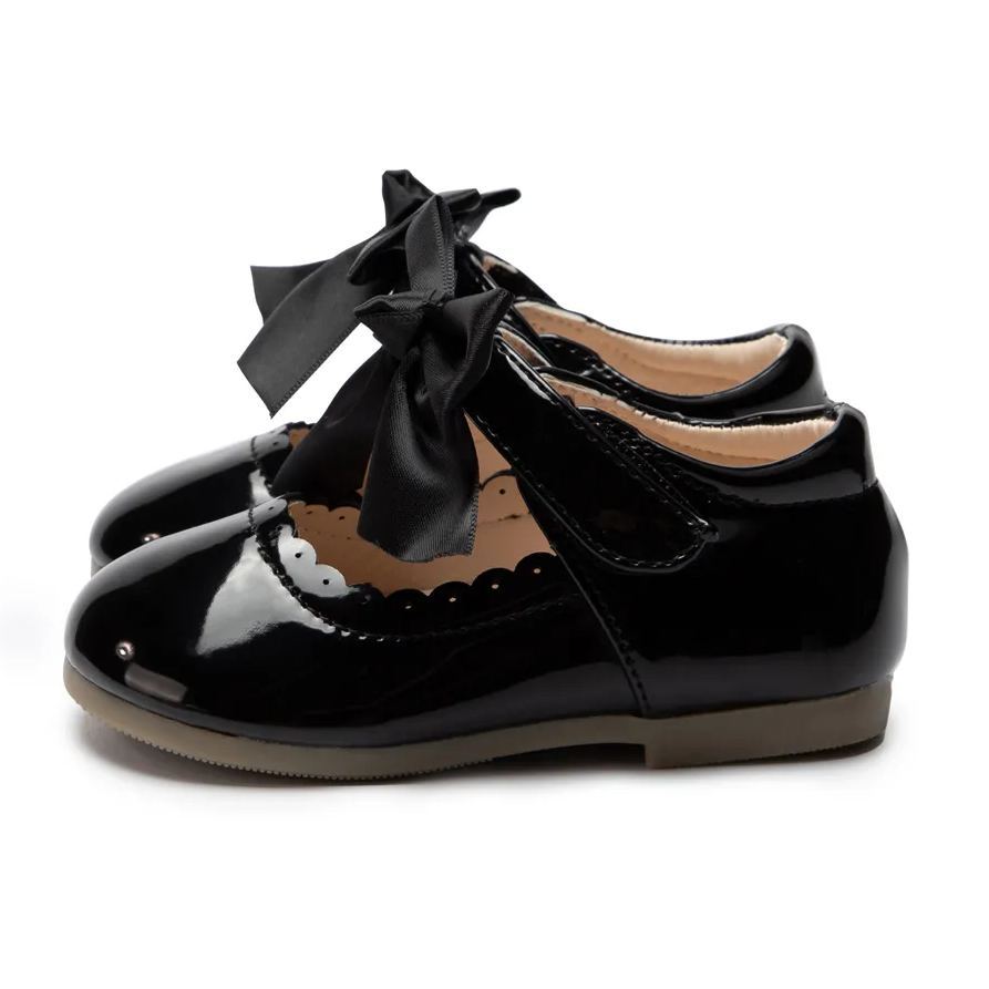 School Season Bow-knot Kid Dress Shoes Wholesale-JZ Baby