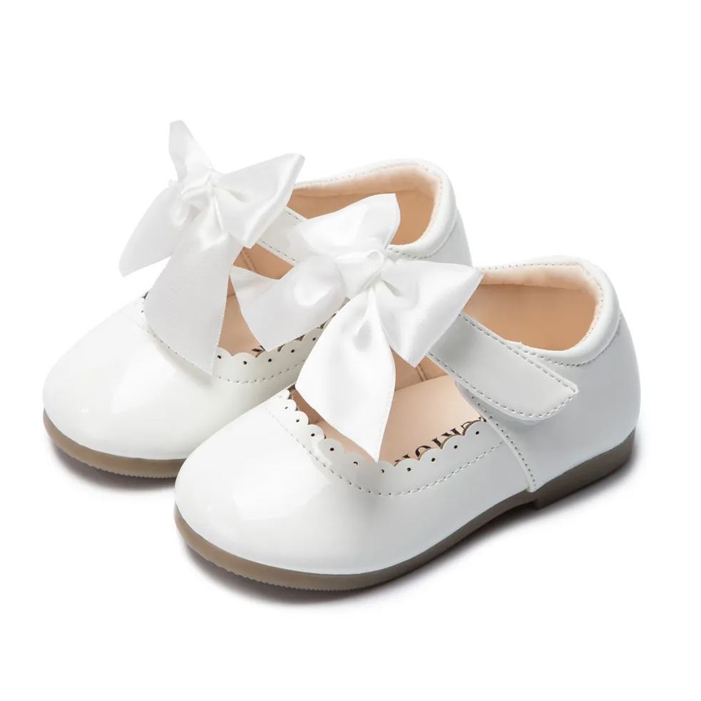 School Season Bow-knot Kid Dress Shoes Wholesale-JZ Baby