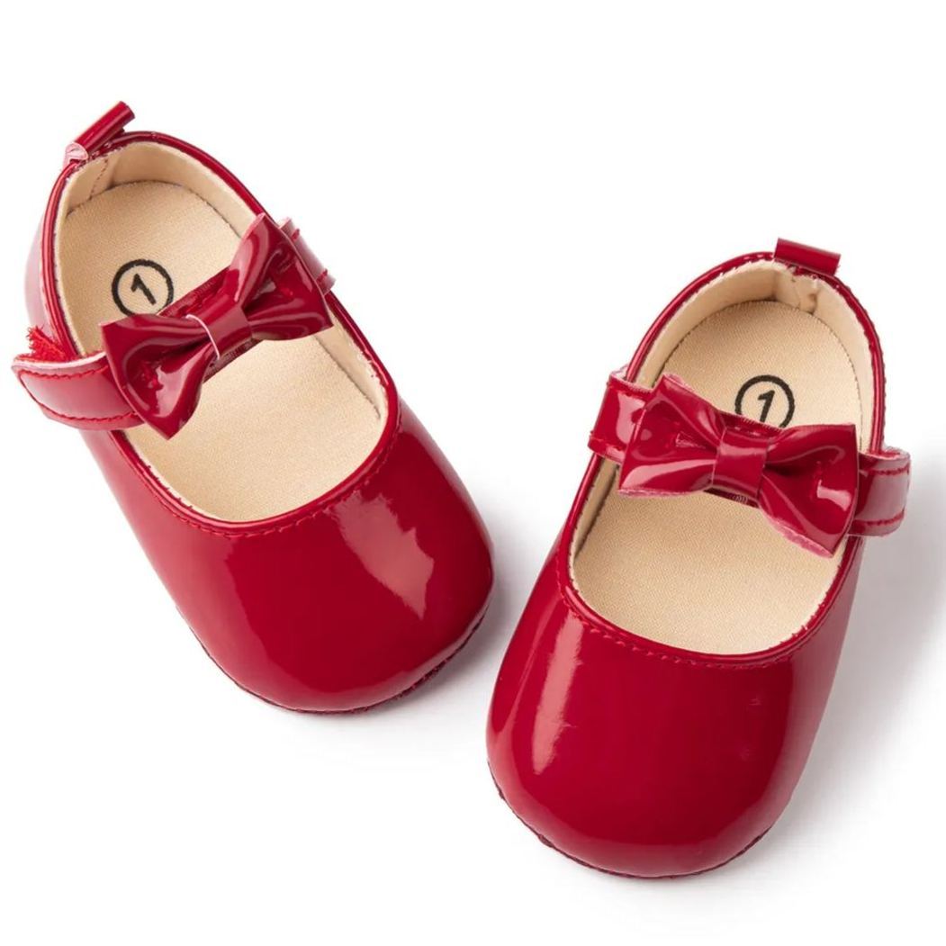 Summer PU Leather Bow-knot Girl Baby Dress Shoes Wholesale-JZ Baby