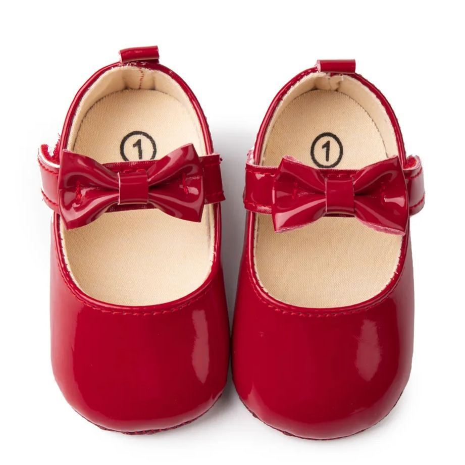 Summer PU Leather Bow-knot Girl Baby Dress Shoes Wholesale-JZ Baby