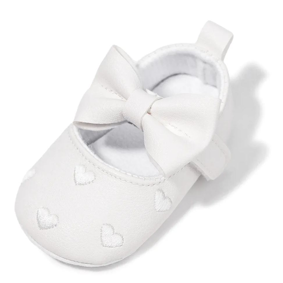Indoor Bow Anti-Slip Infant Baby Dress Shoes Wholesale-JZ Baby