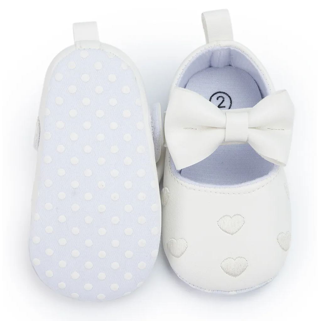 Indoor Bow Anti-Slip Infant Baby Dress Shoes Wholesale-JZ Baby