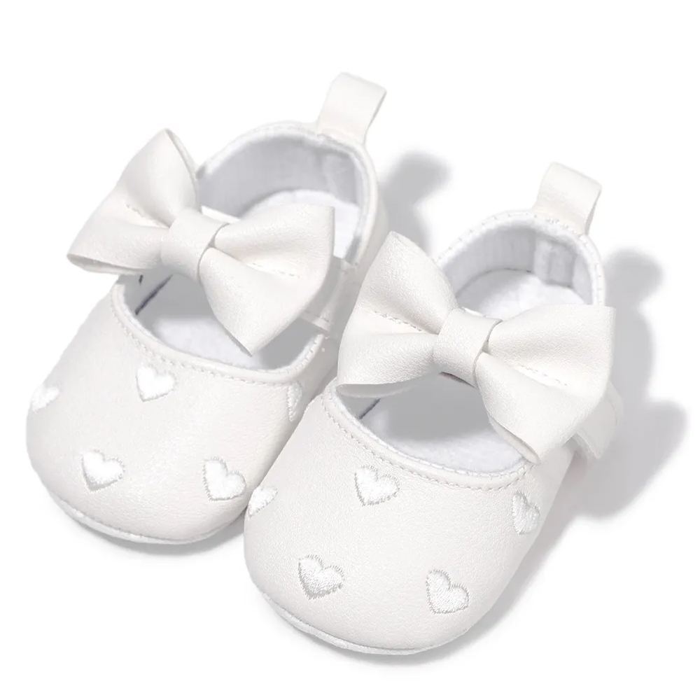 Indoor Bow Anti-Slip Infant Baby Dress Shoes Wholesale-JZ Baby