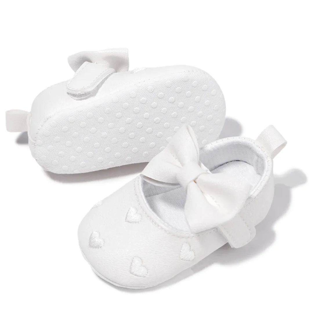 Indoor Bow Anti-Slip Infant Baby Dress Shoes Wholesale-JZ Baby