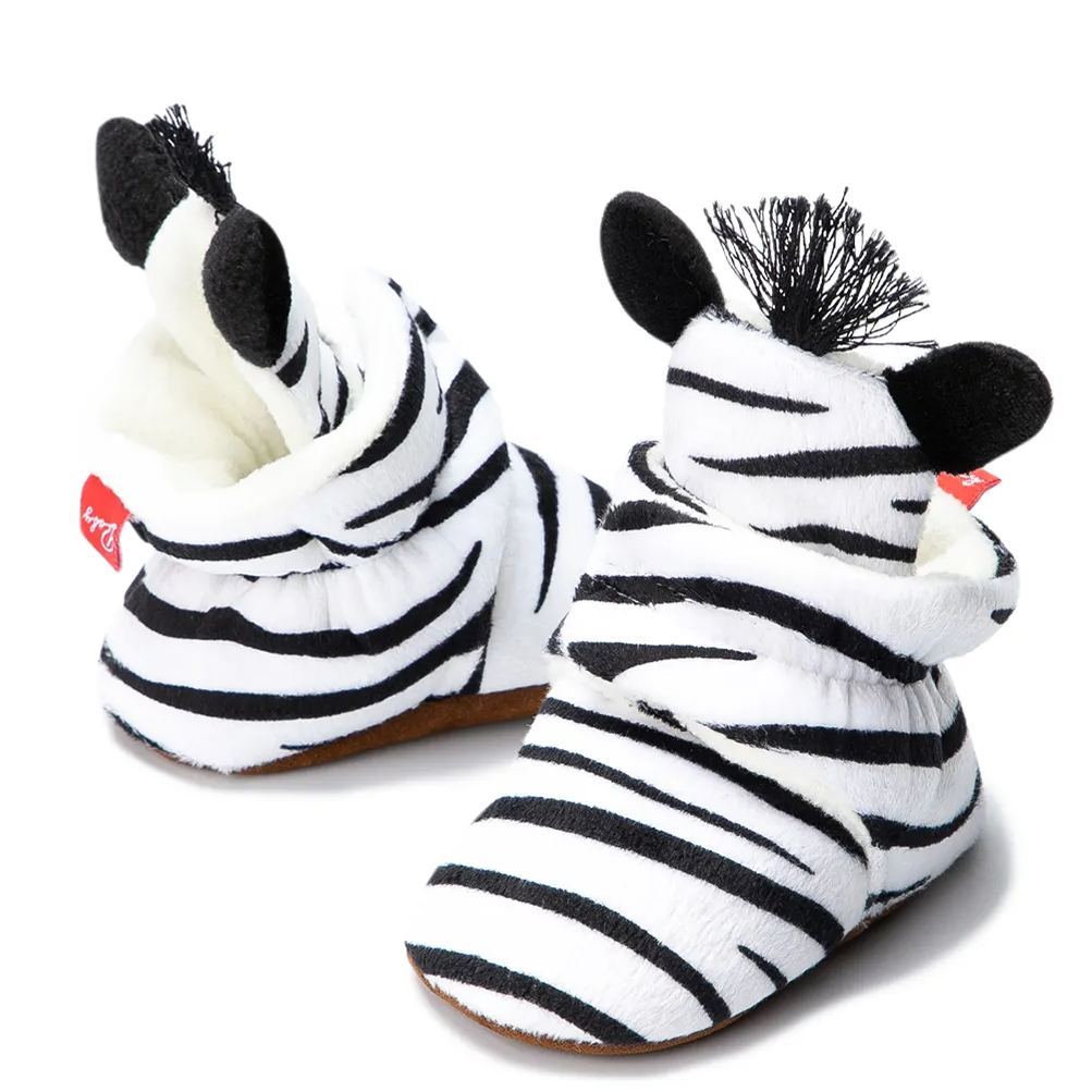 100% Cotton Organic Baby Booties Baby Velcro Booties Wholesale-JZ Baby