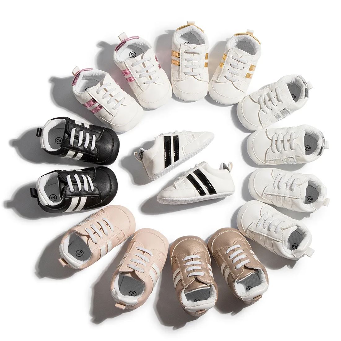 Non-slip Belt Striped Cool Baby Sneakers Wholesale-JZ Baby
