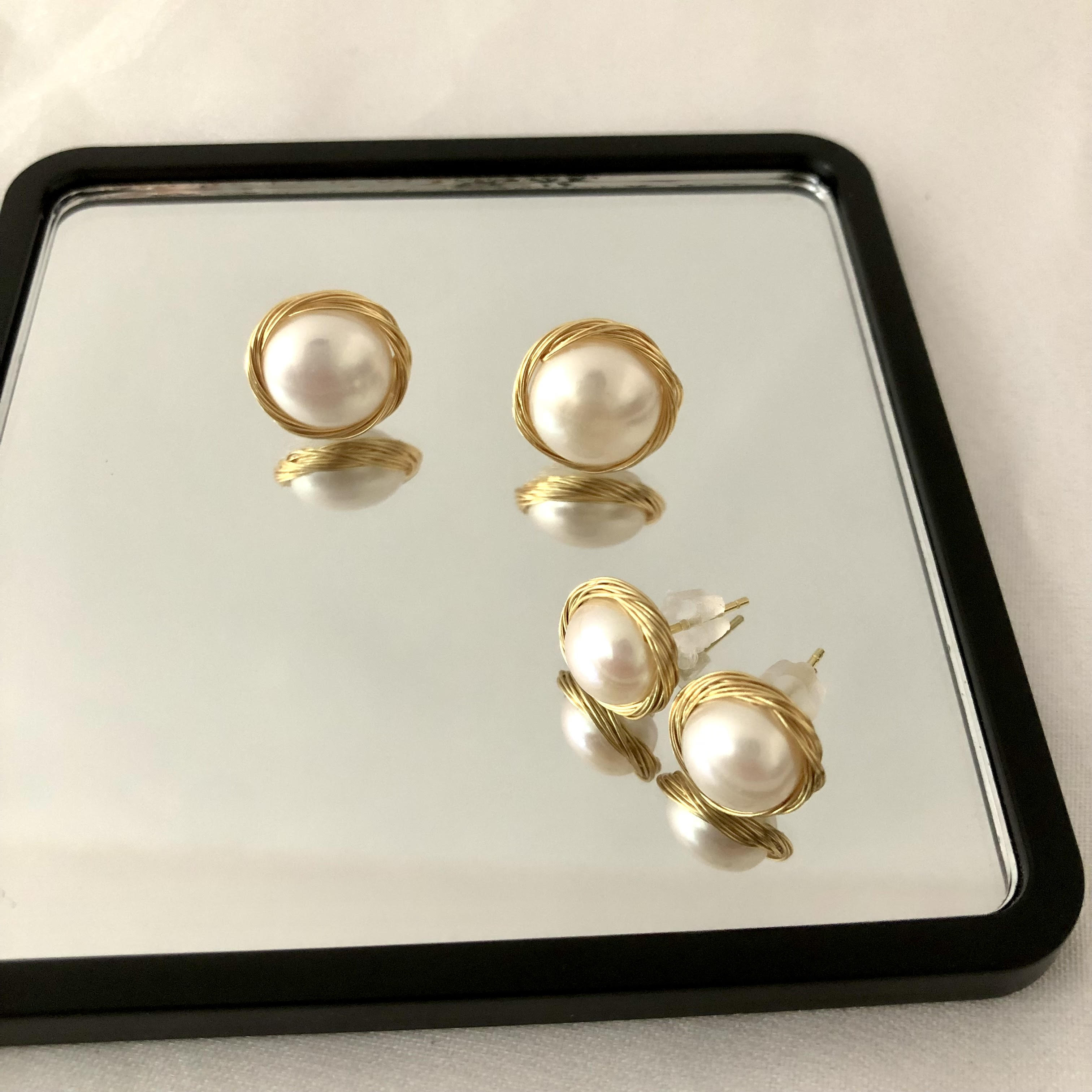 Nest Ear Studs-likayjewel