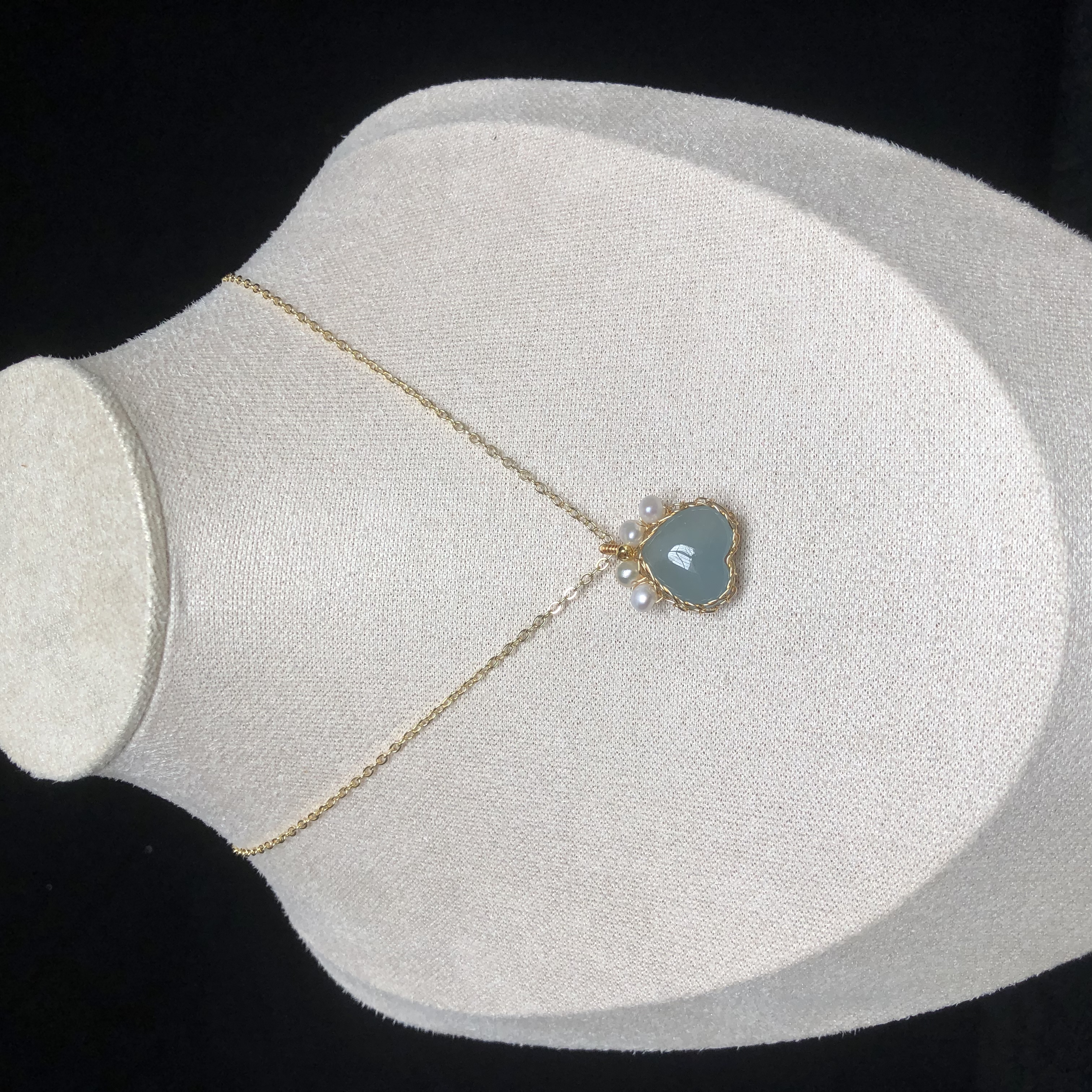 Aquamarine Cat Claw Necklace-likayjewel