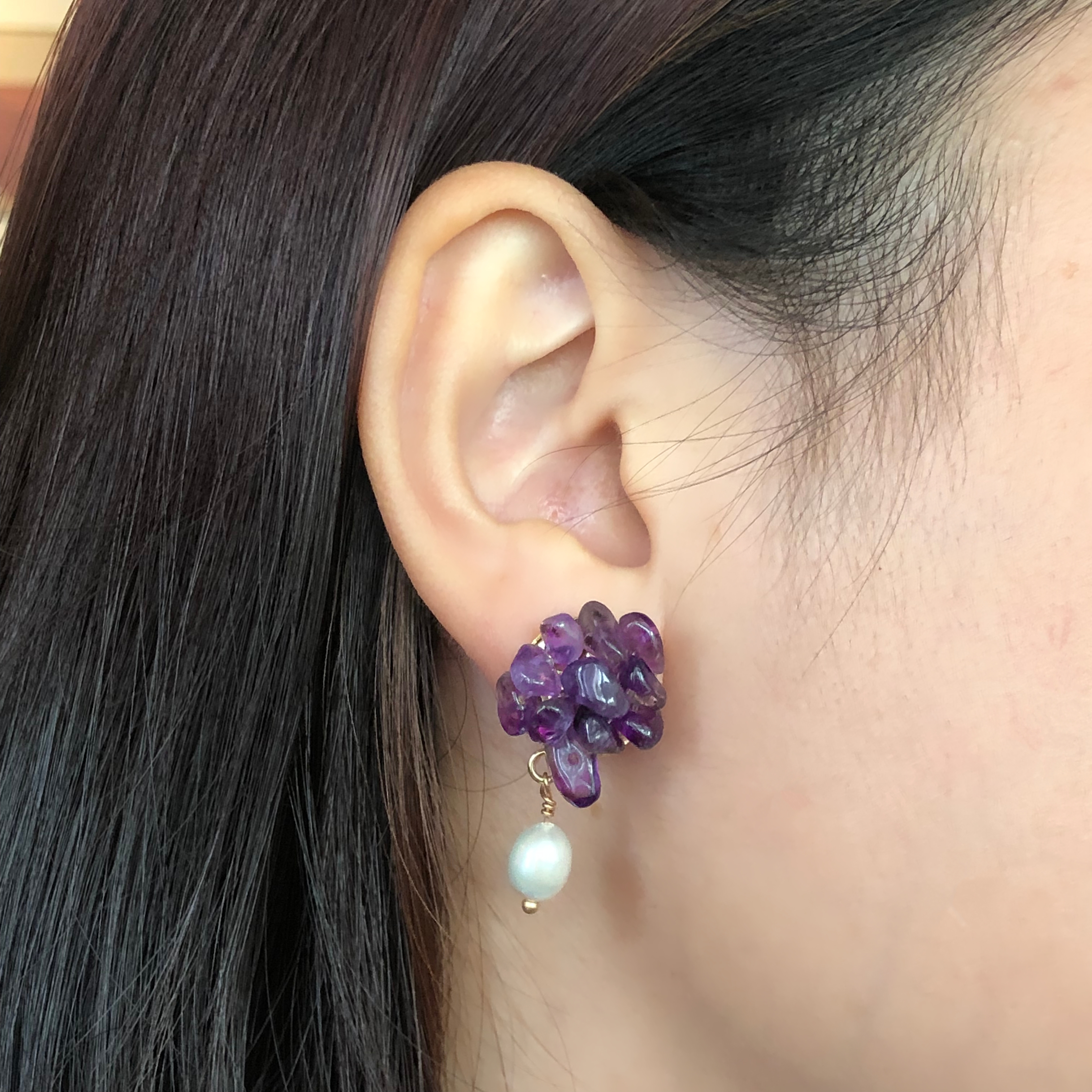 Chakra Crystal Flower Earrings-likayjewel