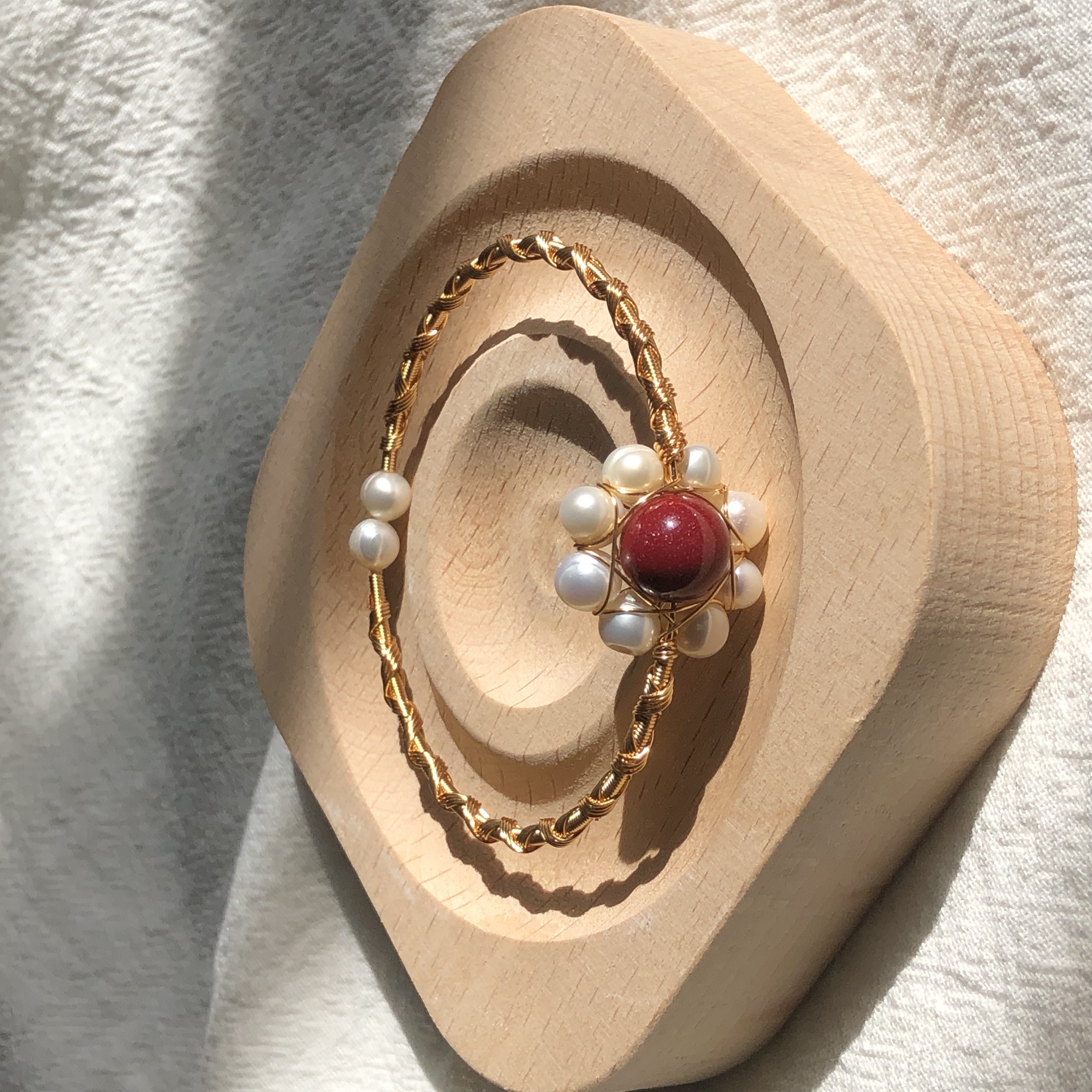 Cinnabar Flower Bracelet-likayjewel