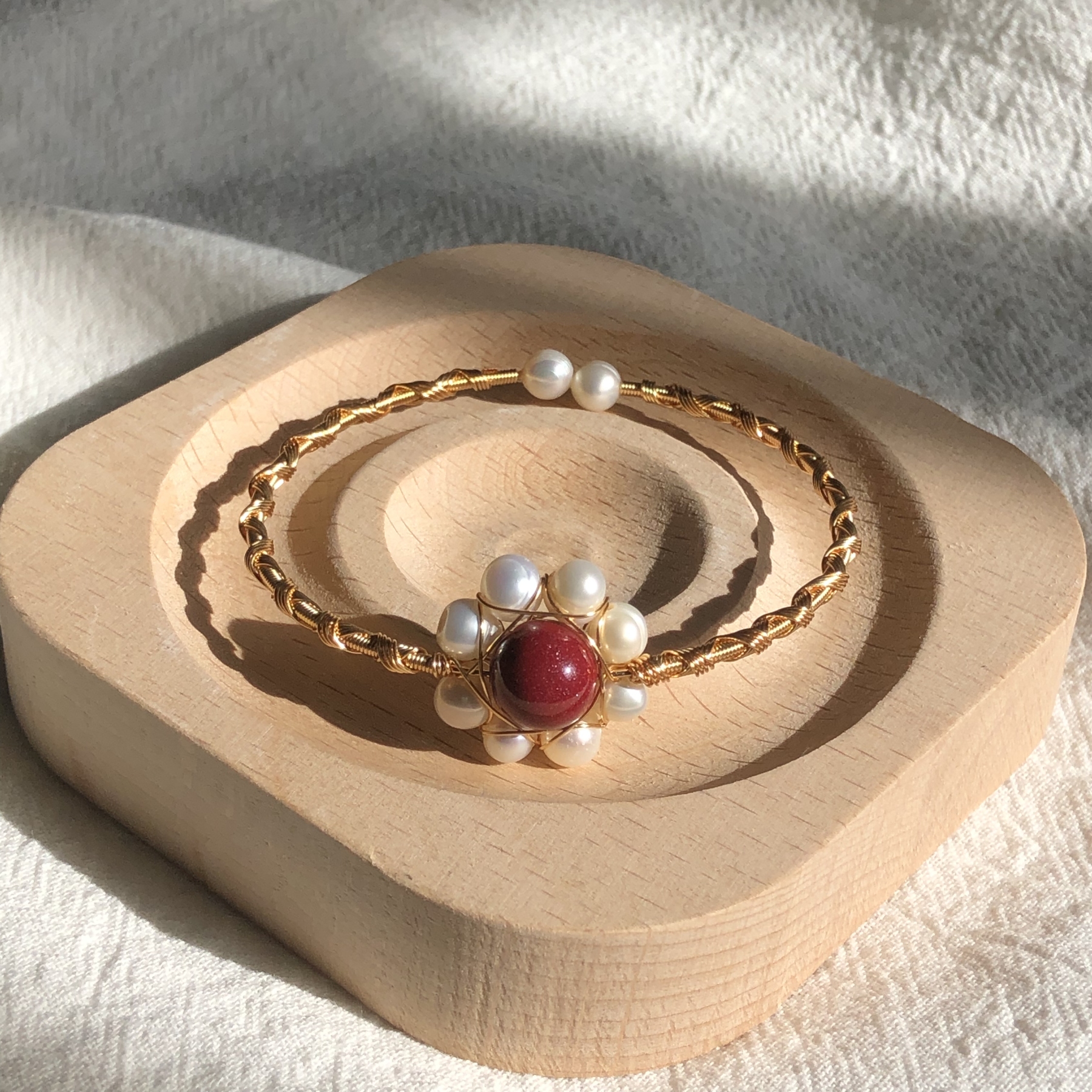 Cinnabar Flower Bracelet-likayjewel