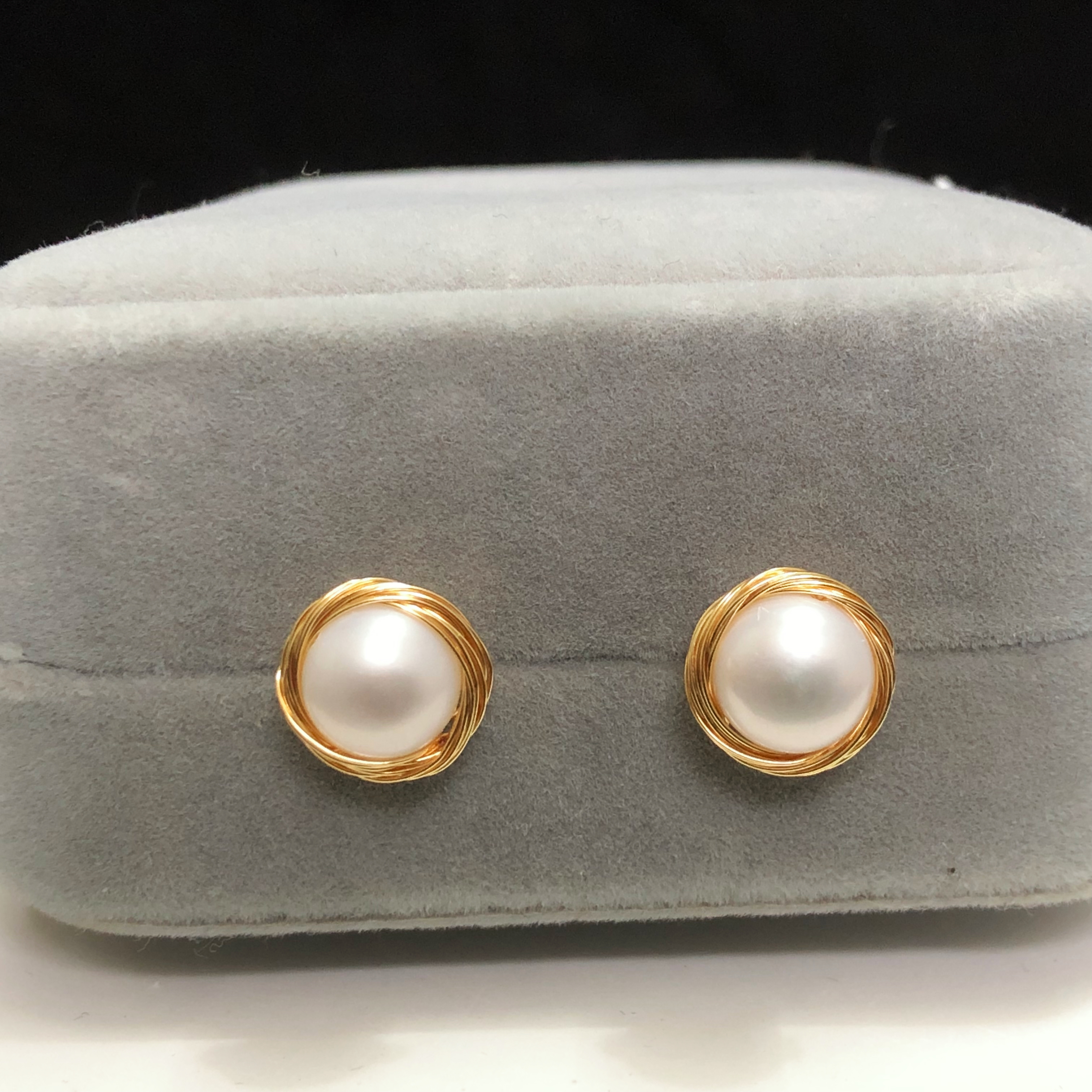 Nest Ear Studs-likayjewel