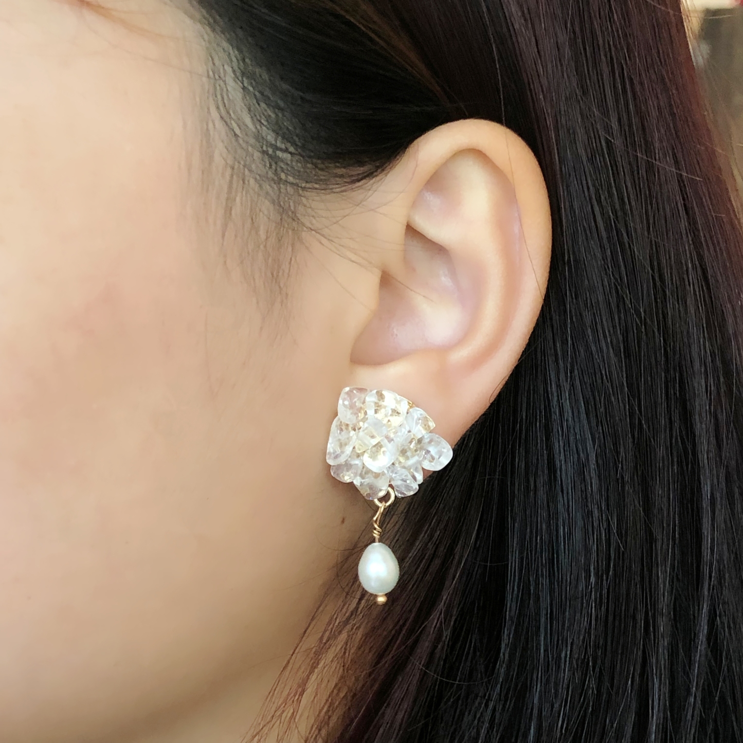 Chakra Crystal Flower Earrings-likayjewel