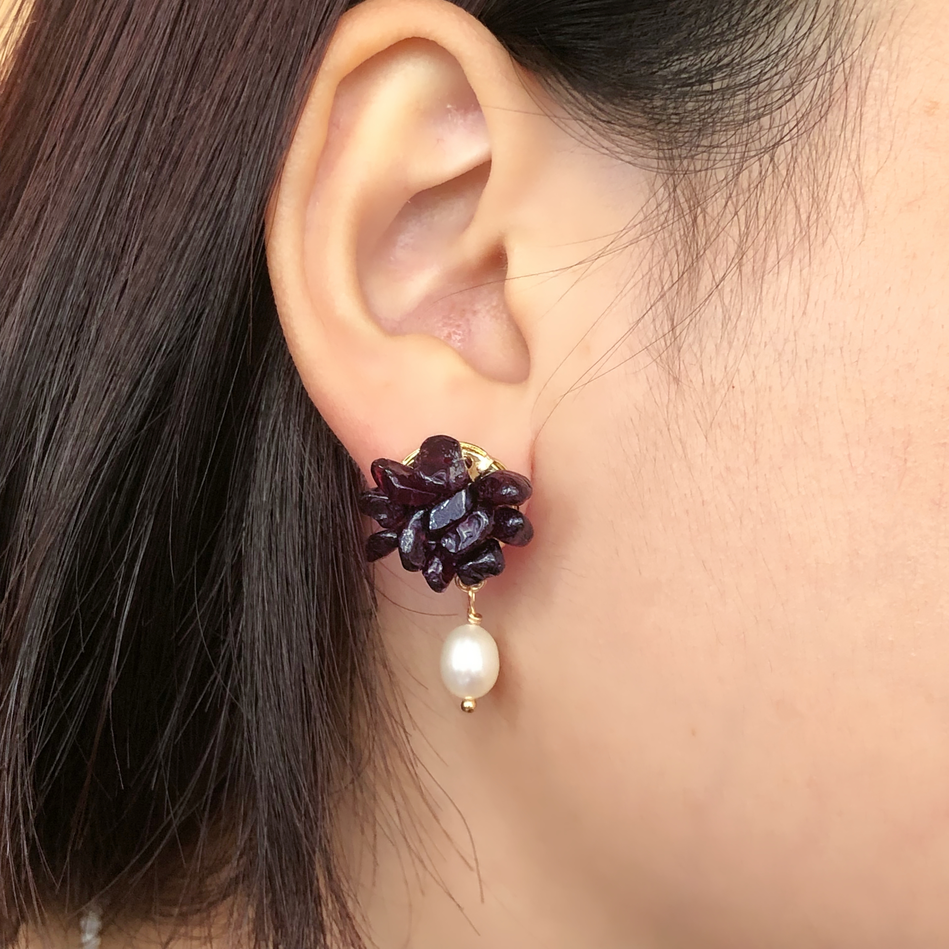 Chakra Crystal Flower Earrings-likayjewel