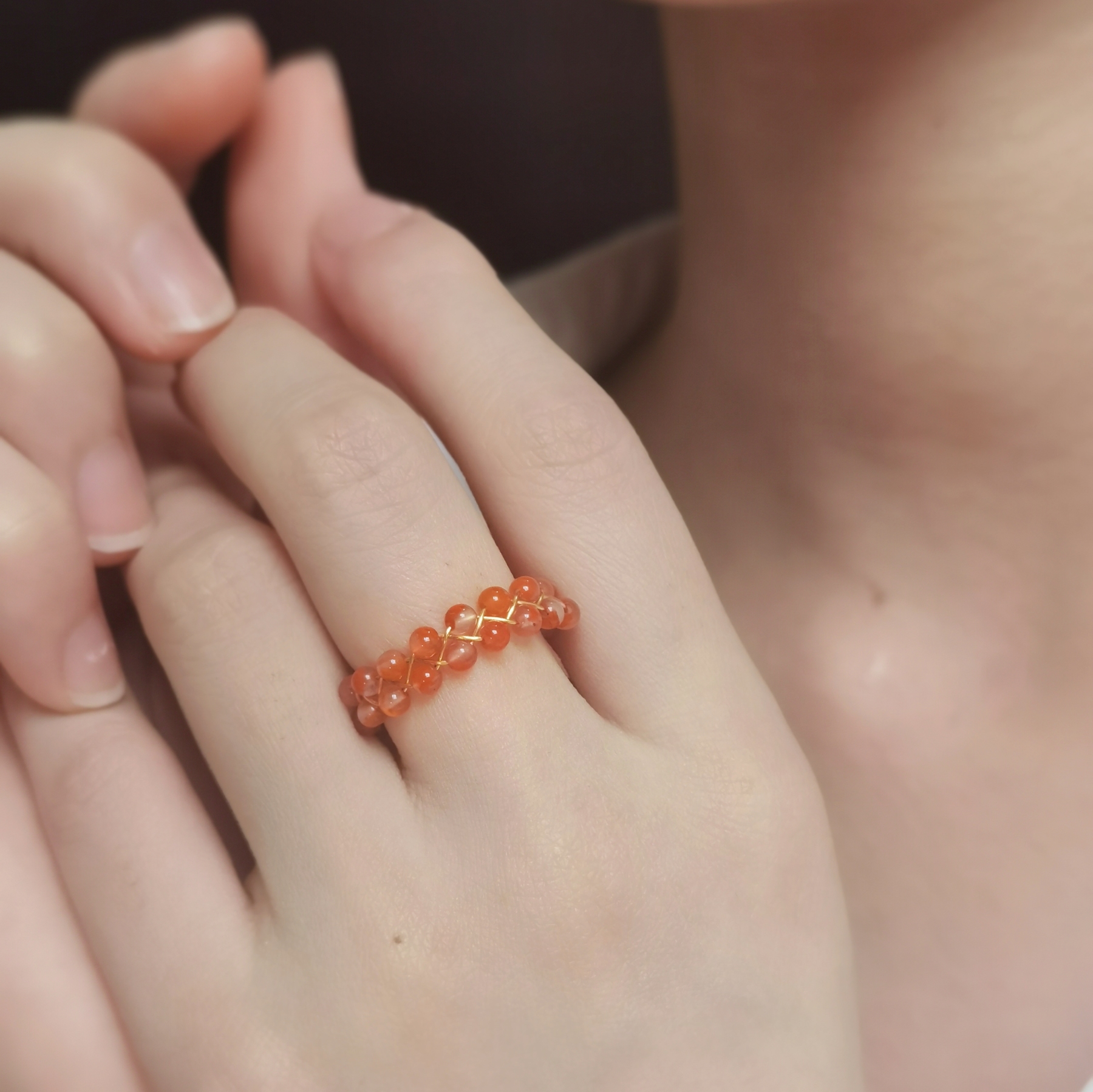 Gemstone Woven Ring-likayjewel