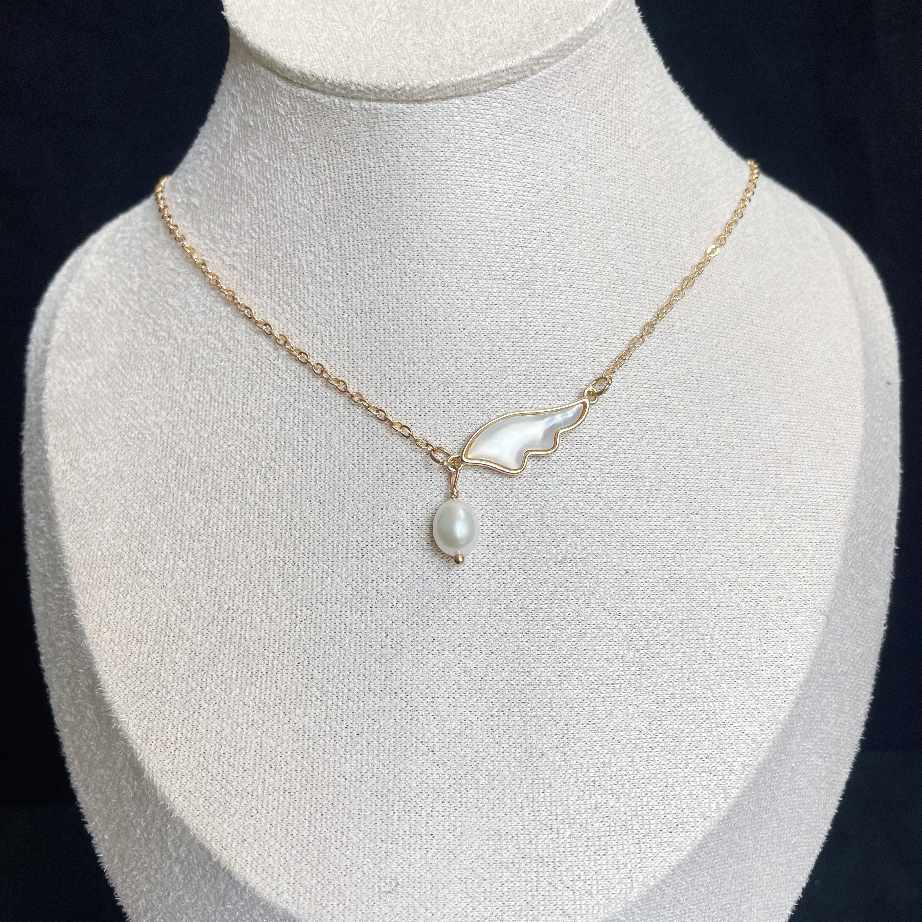 Mother-of-Pearl Dream Wings Necklace