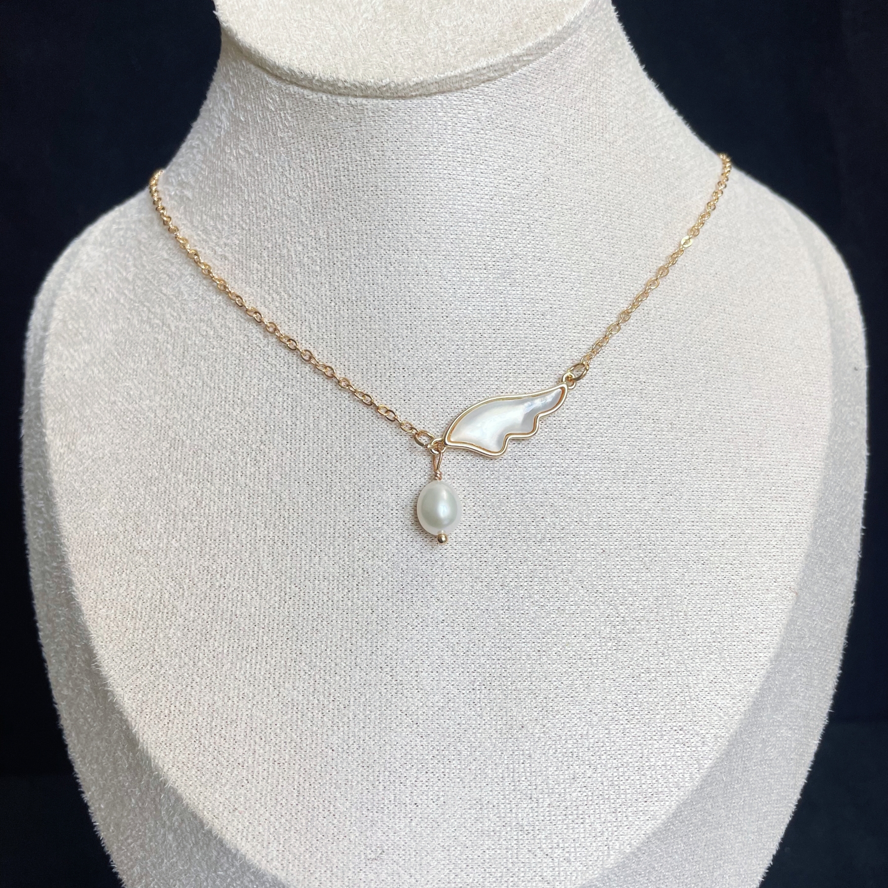 Mother-of-Pearl Dream Wings Necklace