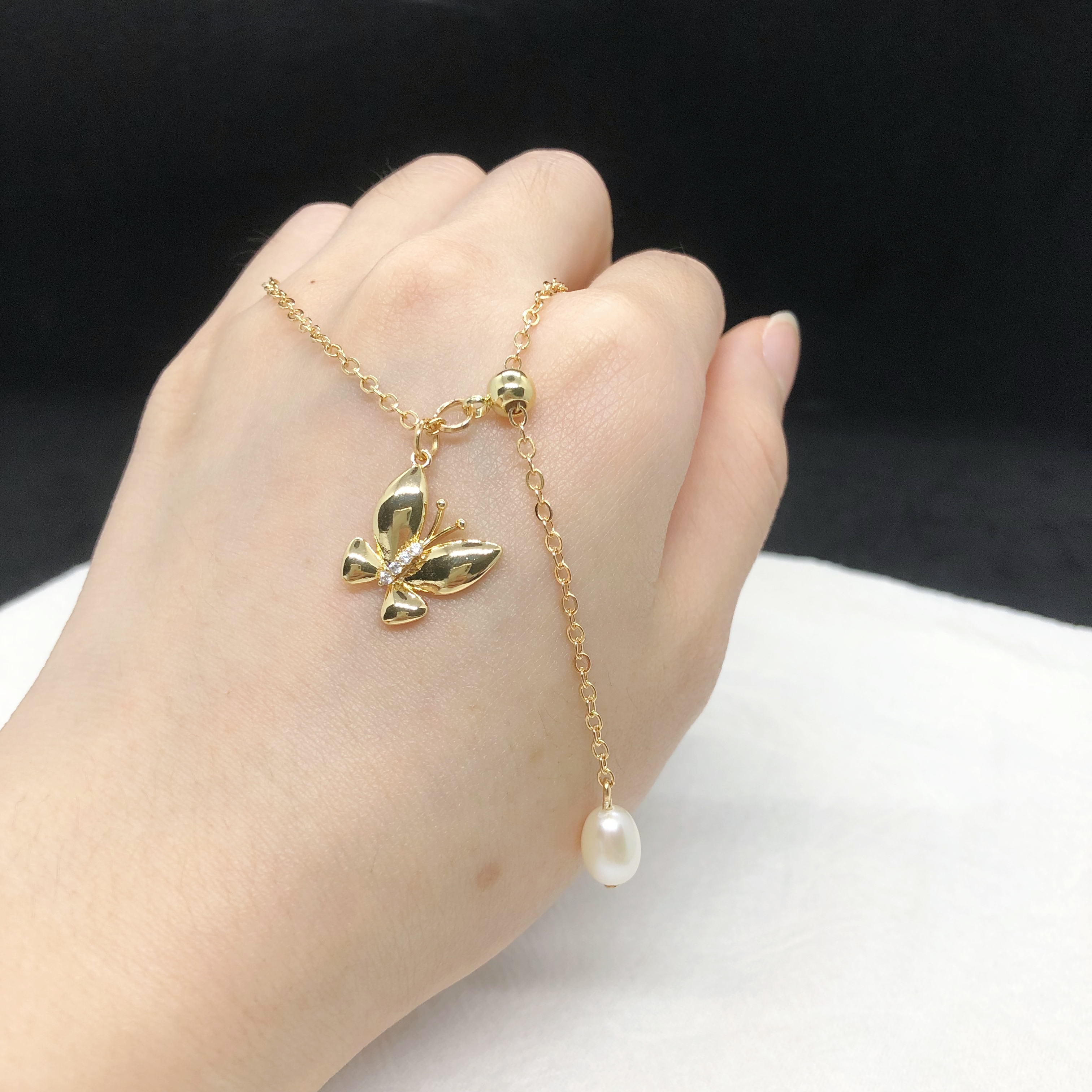 Butterfly Charm Necklace-likayjewel