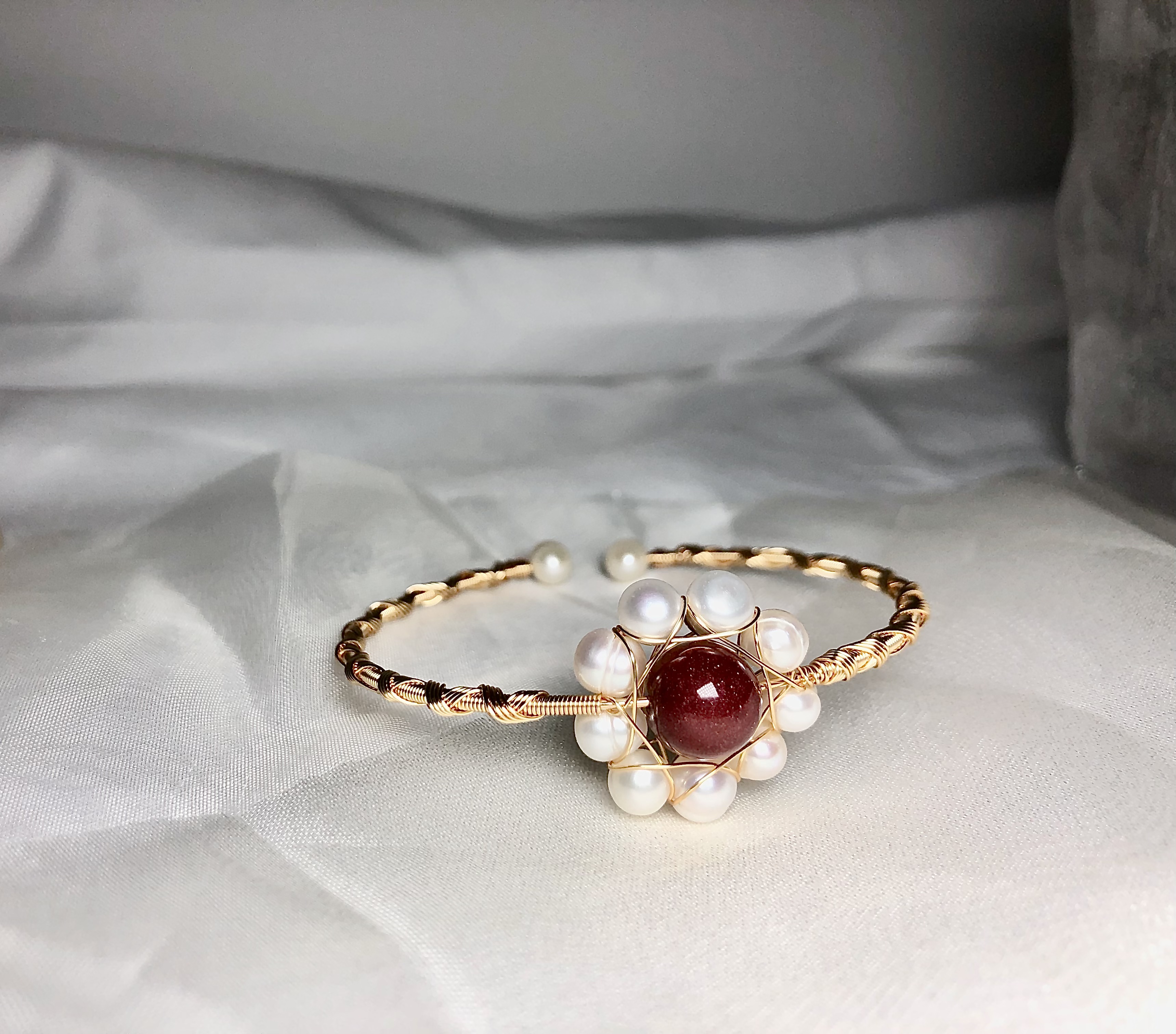 Cinnabar Flower Bracelet-likayjewel