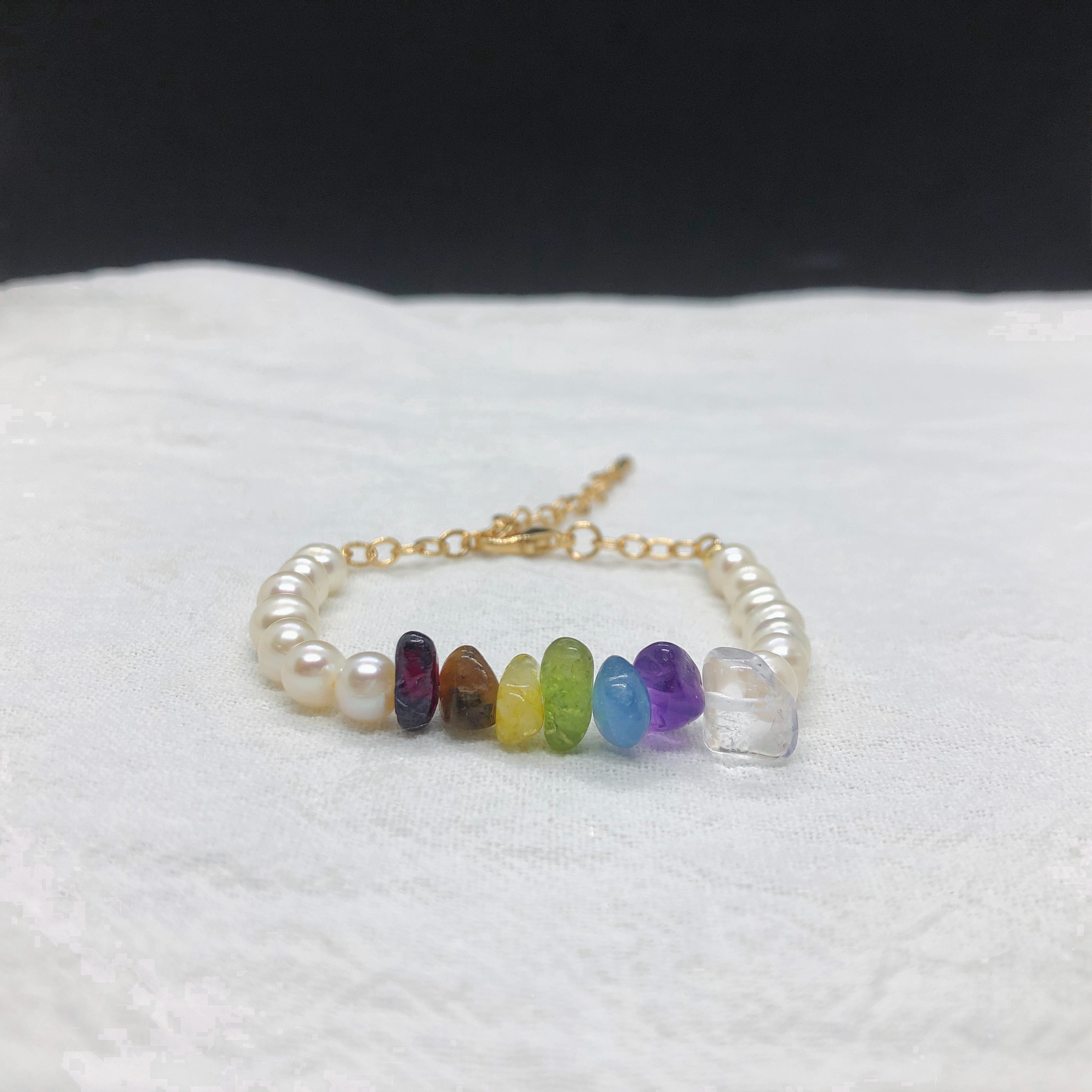 7 Chakras Pearl Bracelet-likayjewel