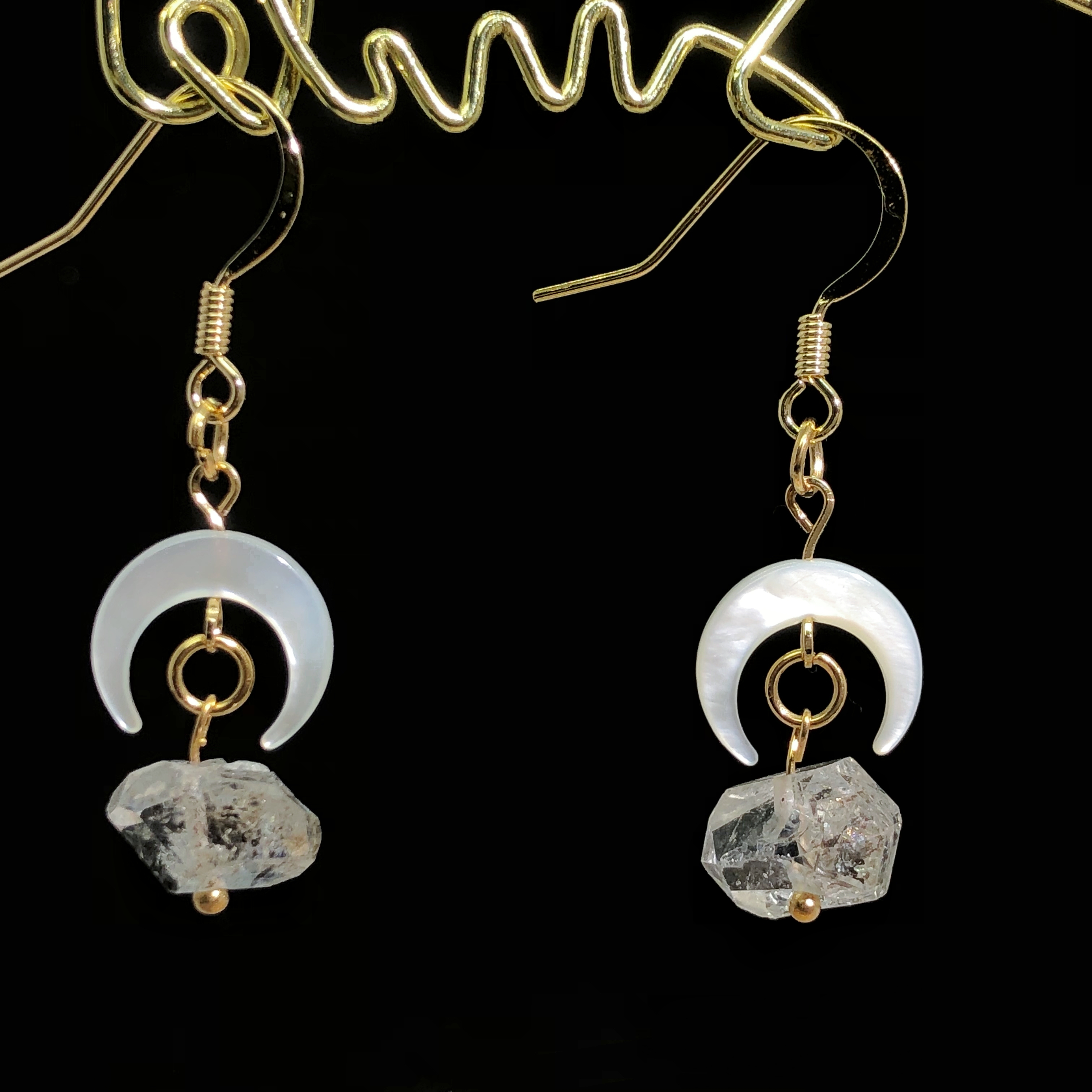 Herkimer Diamond Earrings-likayjewel