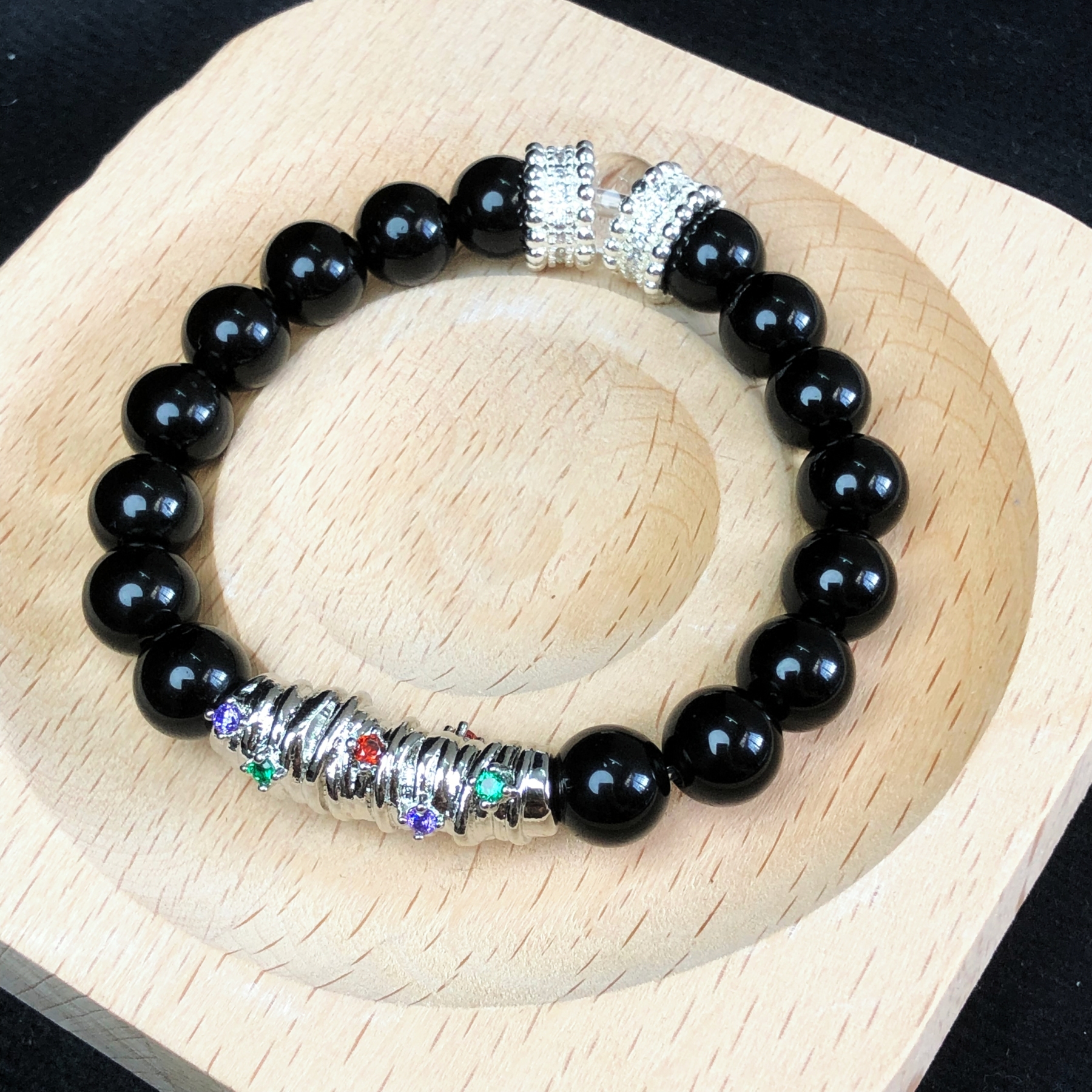 Obsidian Bracelet for Both Men and Women-likayjewel