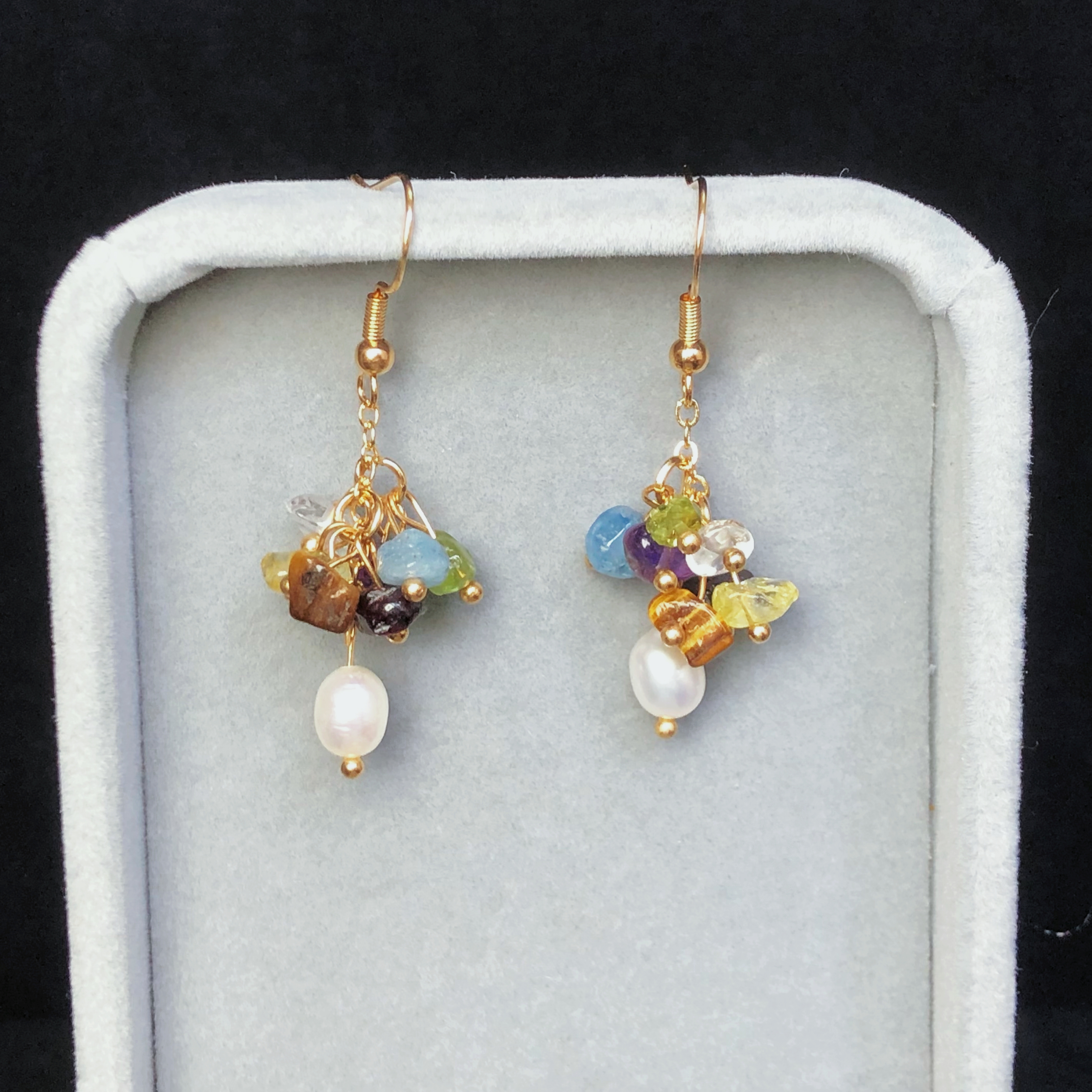 Vibrant Chakra Blossoms Earrings-likayjewel