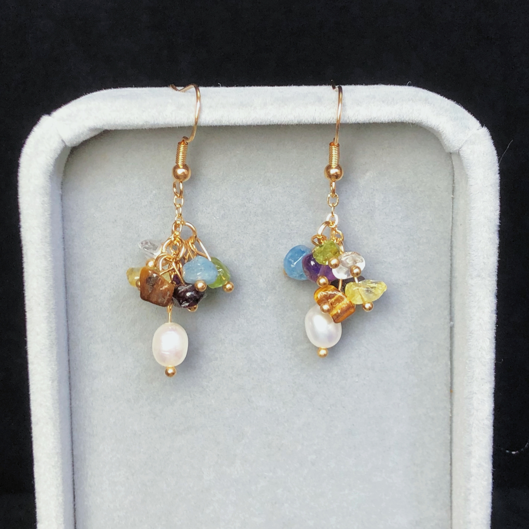 Vibrant Chakra Blossoms Earrings-likayjewel