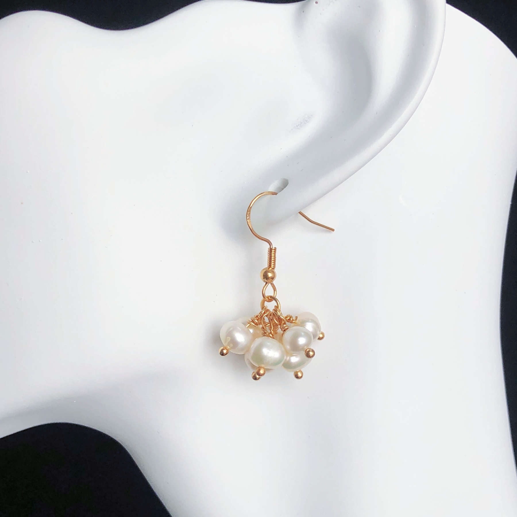 Hydrangea Pearl Earrings-likayjewel
