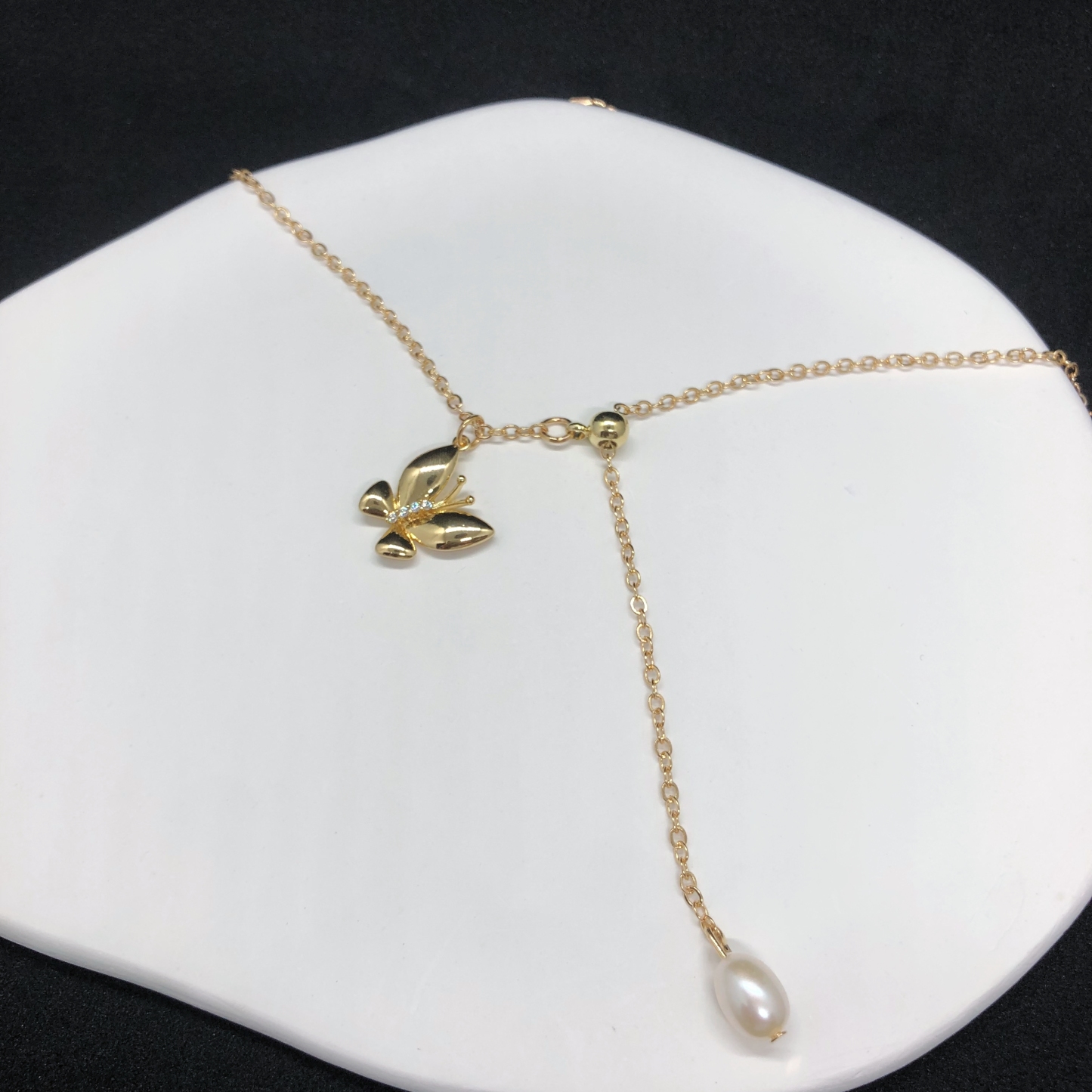 Butterfly Charm Necklace-likayjewel