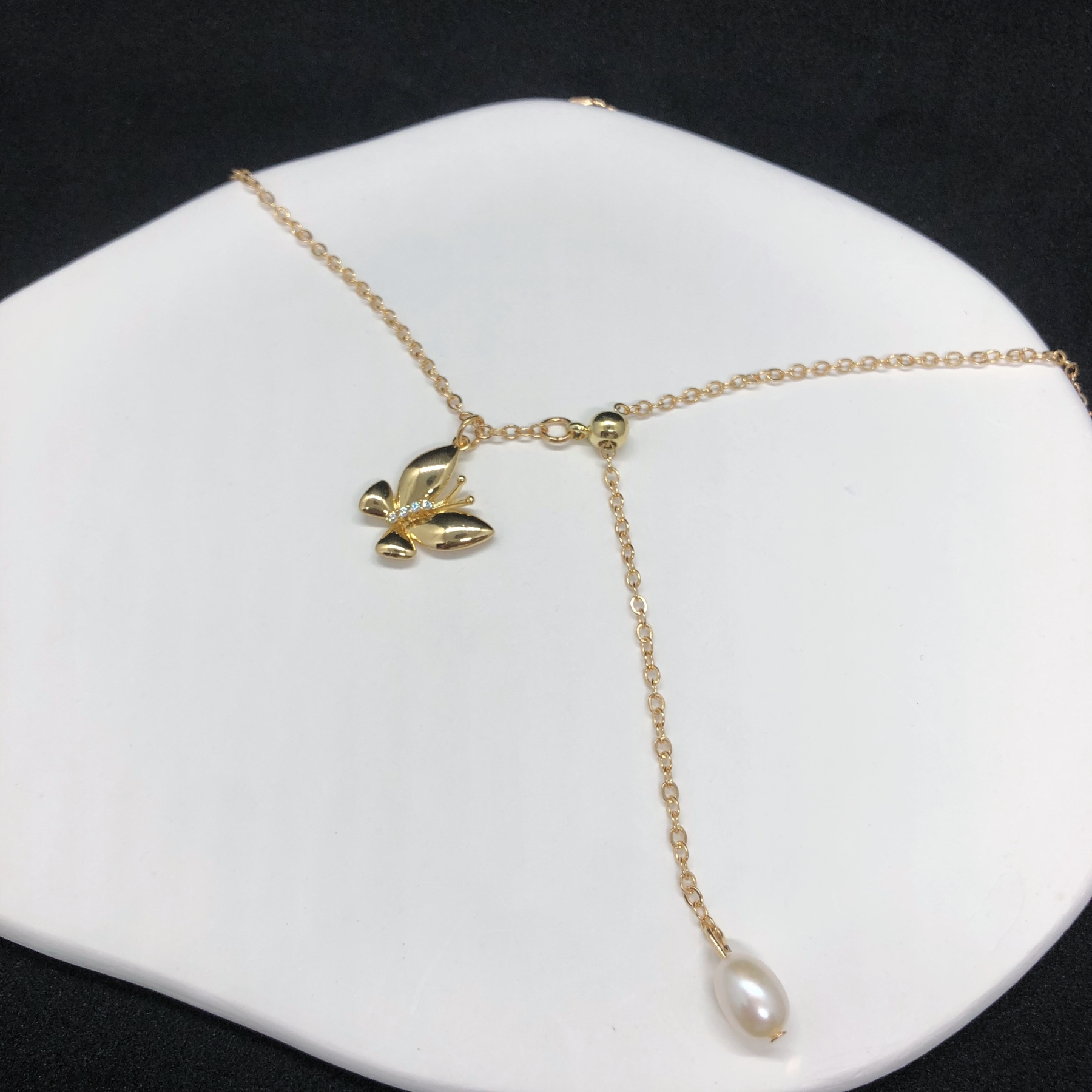 Butterfly Charm Necklace-likayjewel