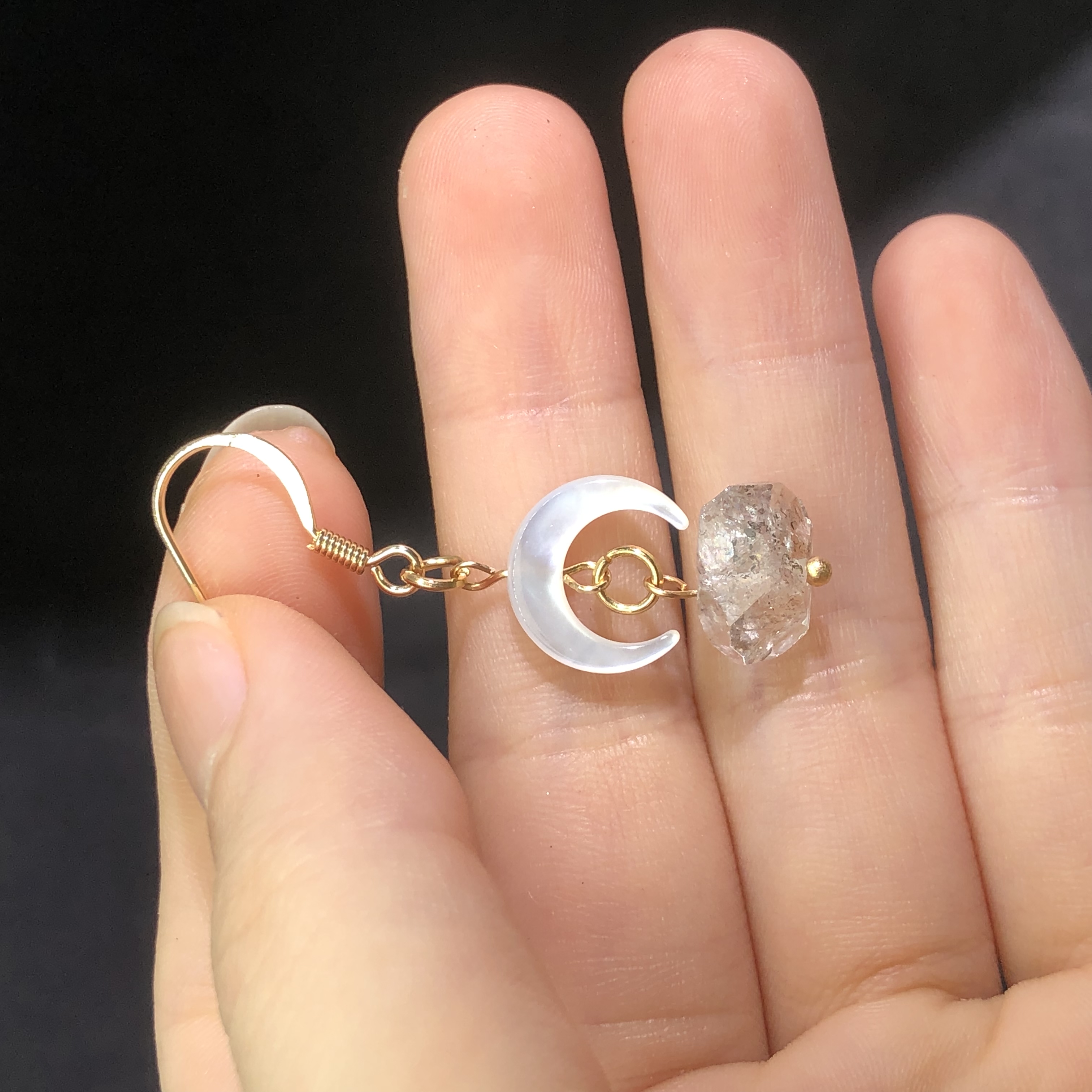 Herkimer Diamond Earrings-likayjewel